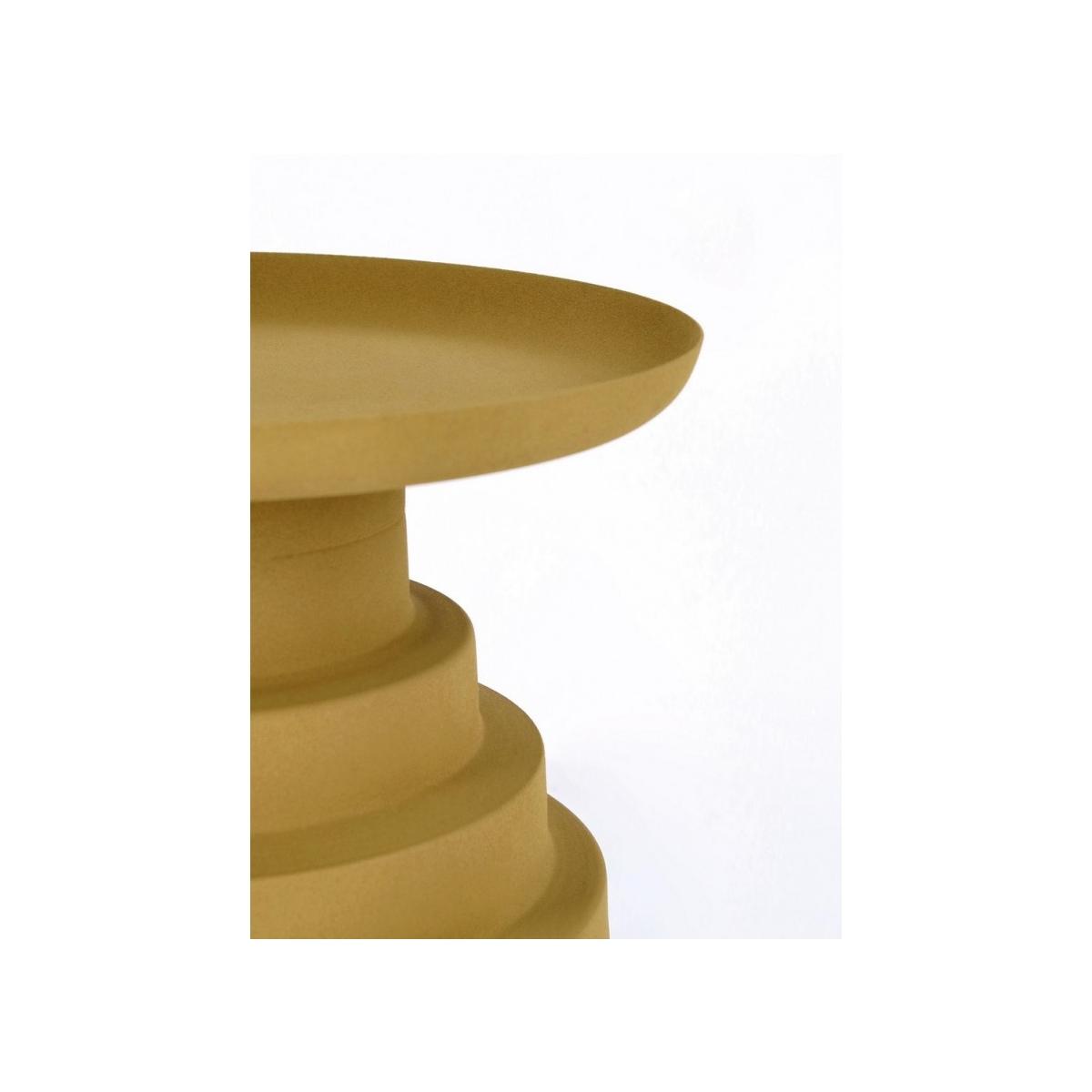 Tavolino Amba Senape Tondo cm.Ã?35.5 | Bizzotto