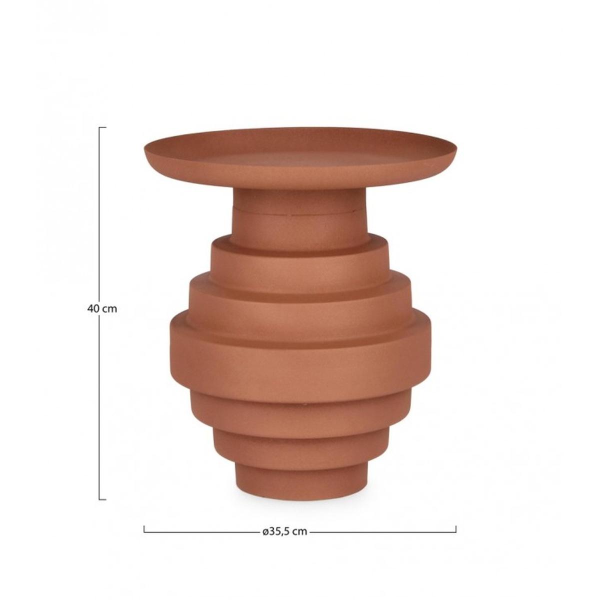 Tavolino Amba Terracotta Tondo cm.Ã?35.5 | Bizzotto