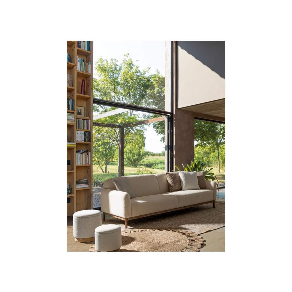 Pouf Set pz.2 Contenitore.Zoya Bianco | Bizzotto