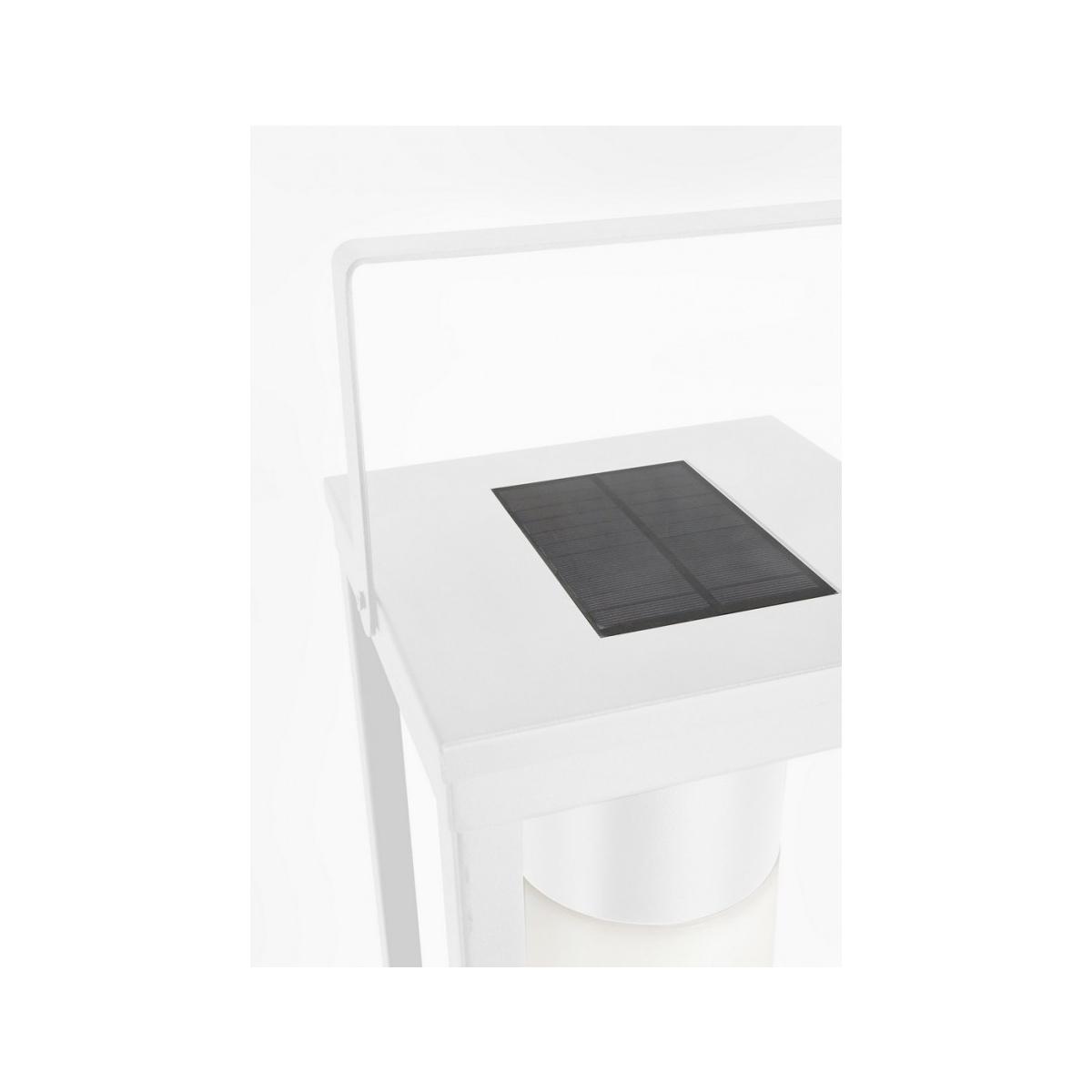 Lampada Solar LED Quadro Bianco con Manico cm.H75 | Bizzotto