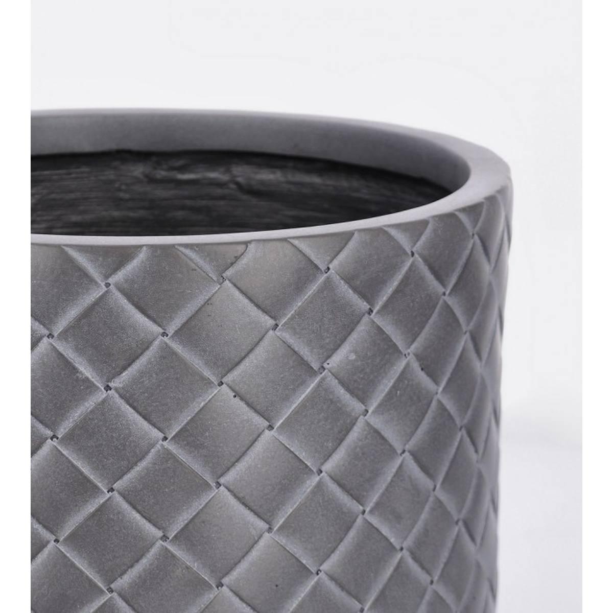 Portavaso Set pz.3 Rhombus Cil Antracite | Bizzotto