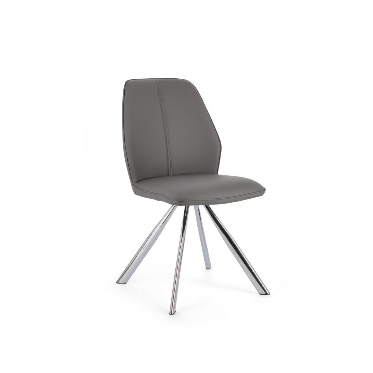 Sedia Maxwell Pu Grigio | Bizzotto