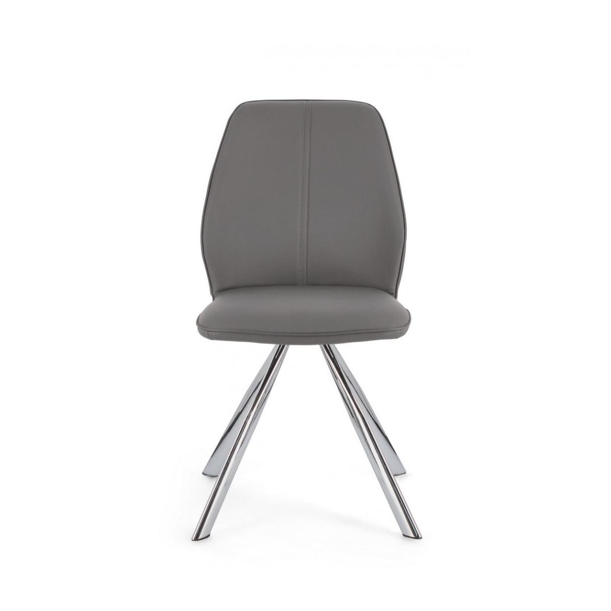 Sedia Maxwell Pu Grigio | Bizzotto