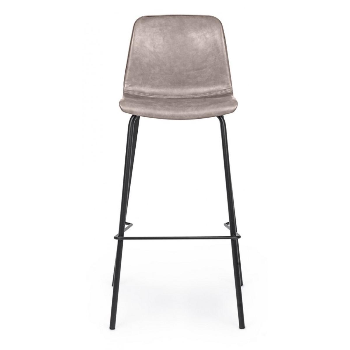 Sgabello Bar Kyra Pu Beige Vintage | Bizzotto
