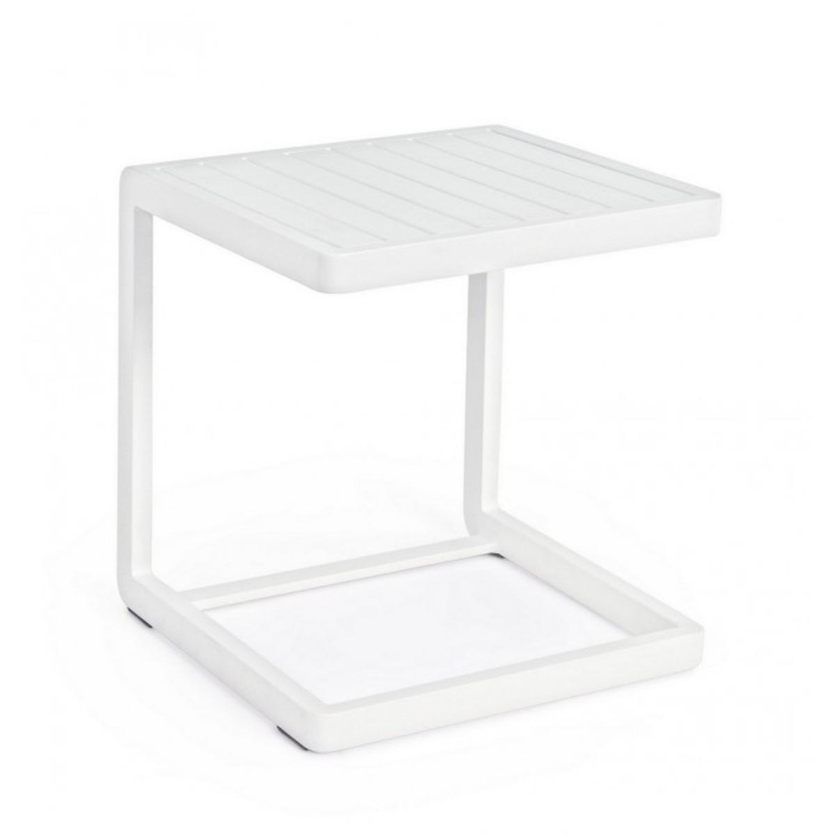 Tavolino Konnorcm.40x40 Bianco Cx21 | Bizzotto