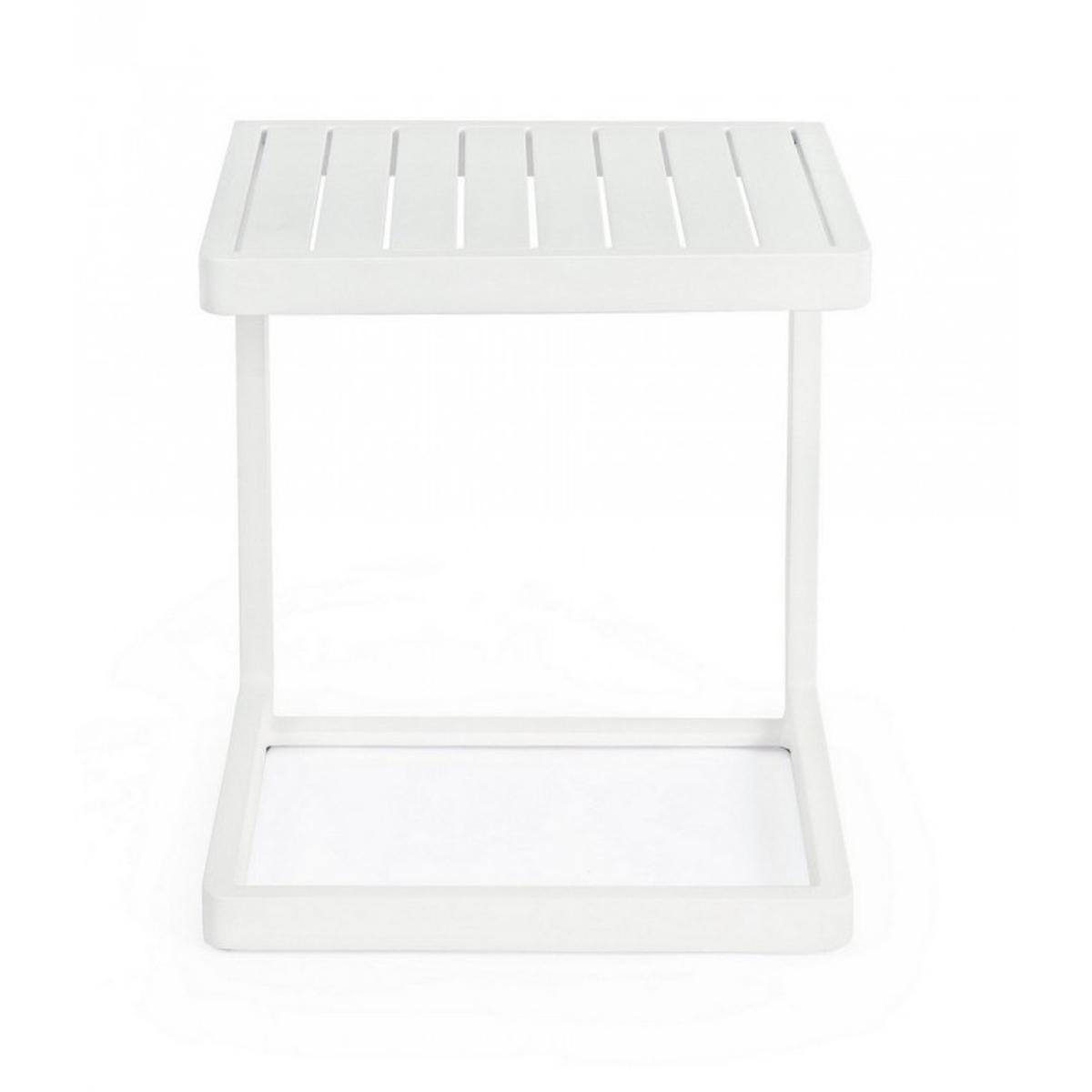 Tavolino Konnorcm.40x40 Bianco Cx21 | Bizzotto