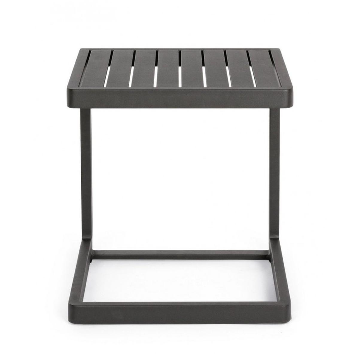 Tavolino Konnorcm.40x40 Antracite Cx23 | Bizzotto