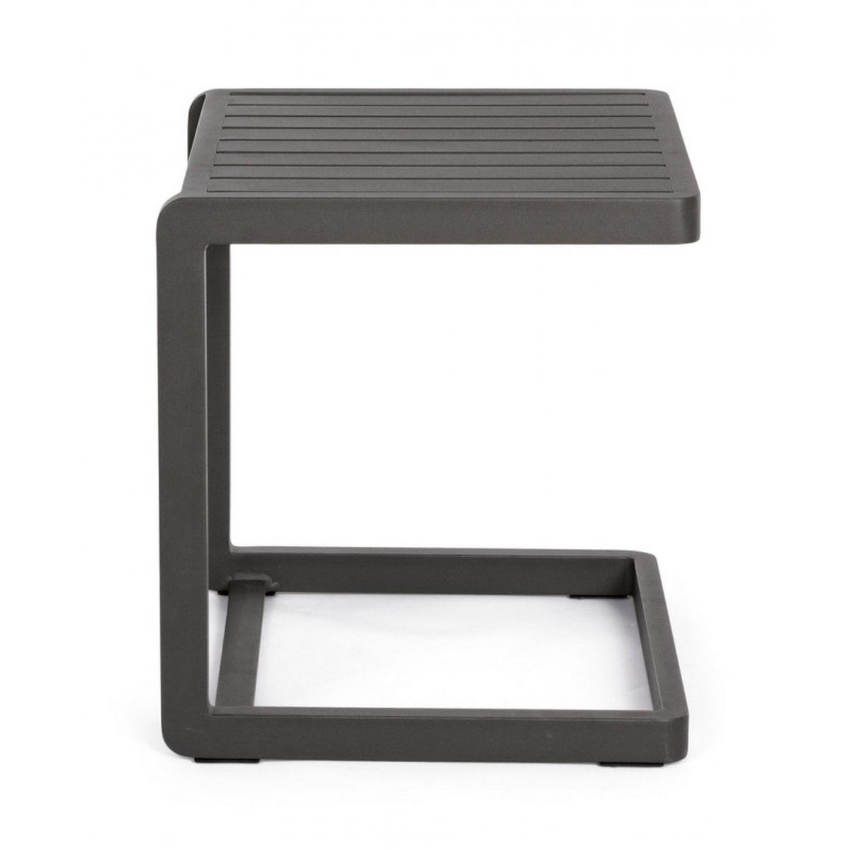 Tavolino Konnorcm.40x40 Antracite Cx23 | Bizzotto