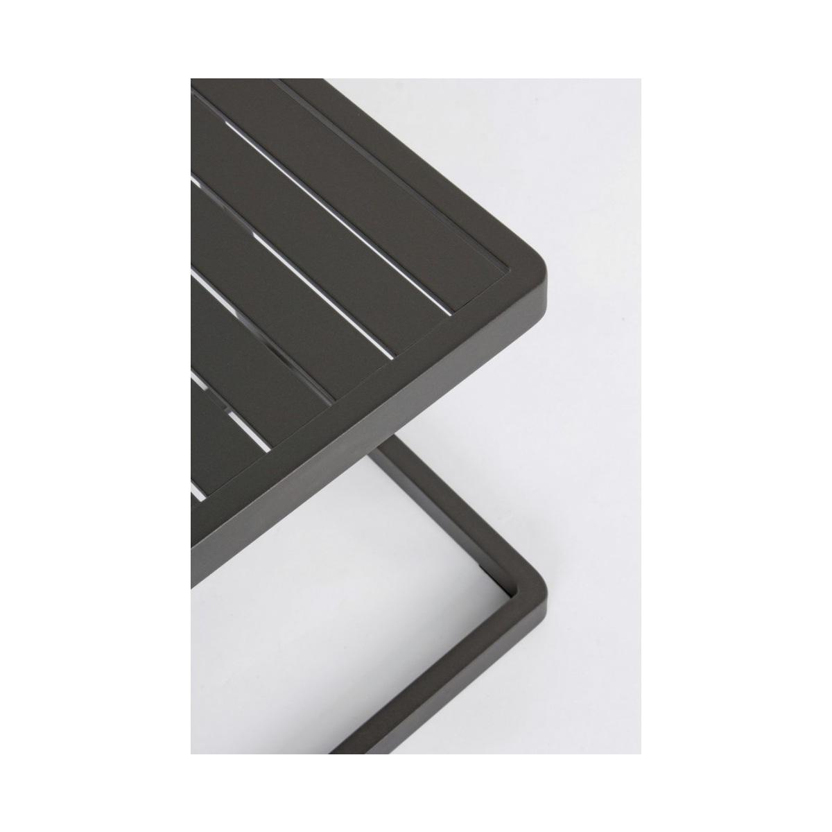 Tavolino Konnorcm.40x40 Antracite Cx23 | Bizzotto