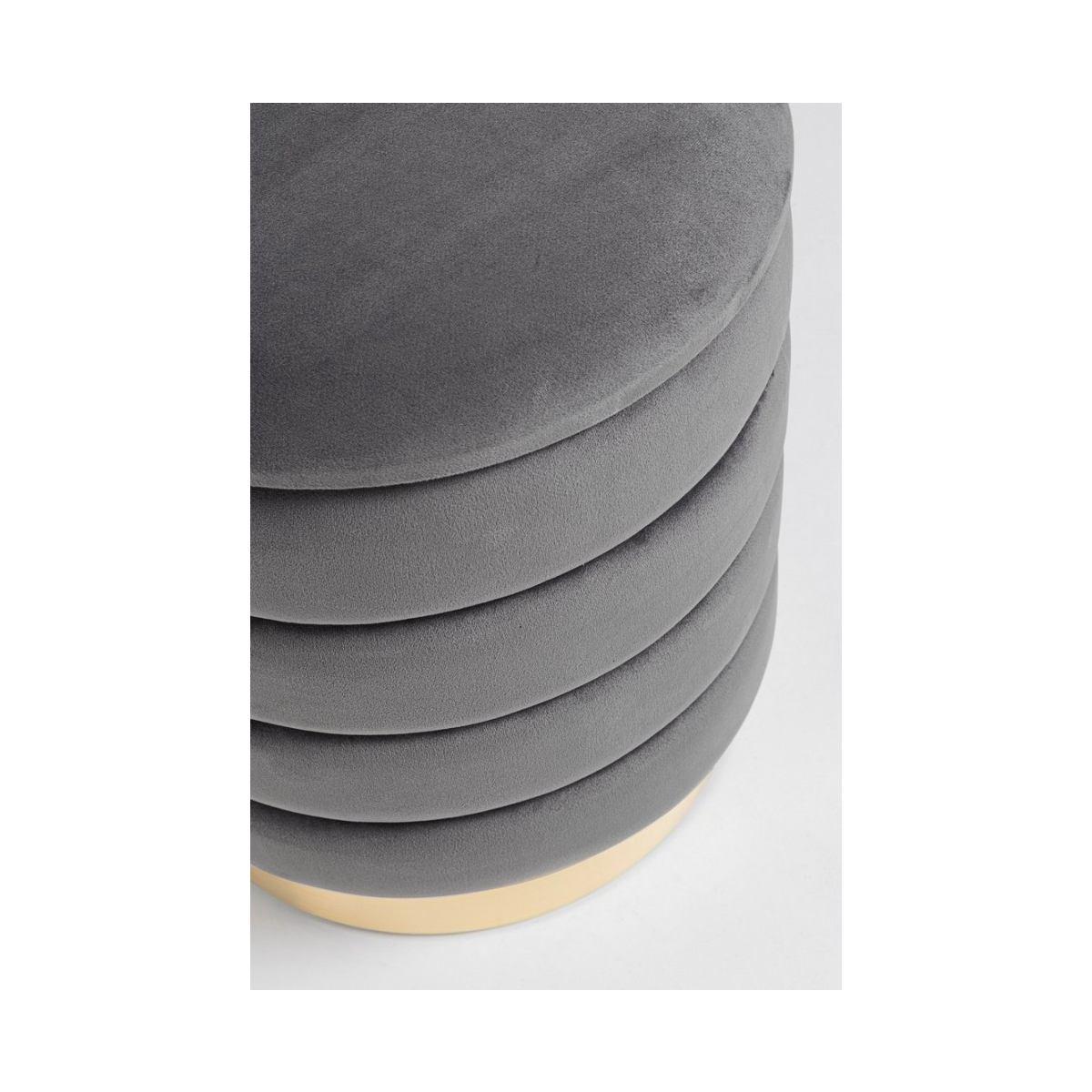 Pouf Set pz.2 Contenitore Darina Grigio | Bizzotto