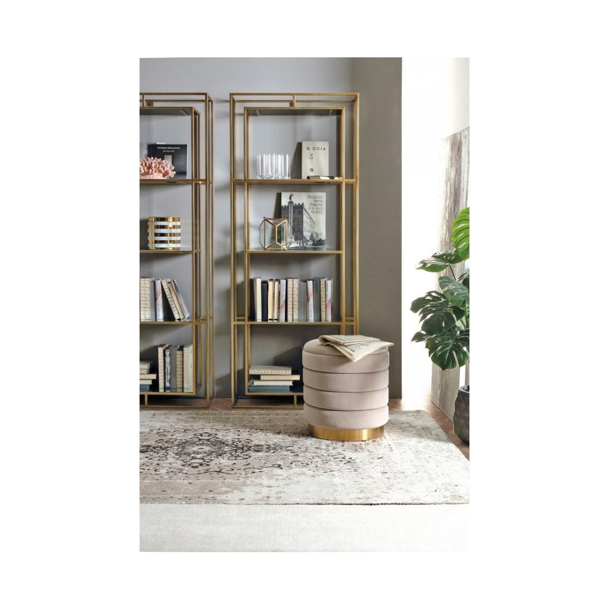 Pouf Set pz.2 Contenitore Darina Beige | Bizzotto