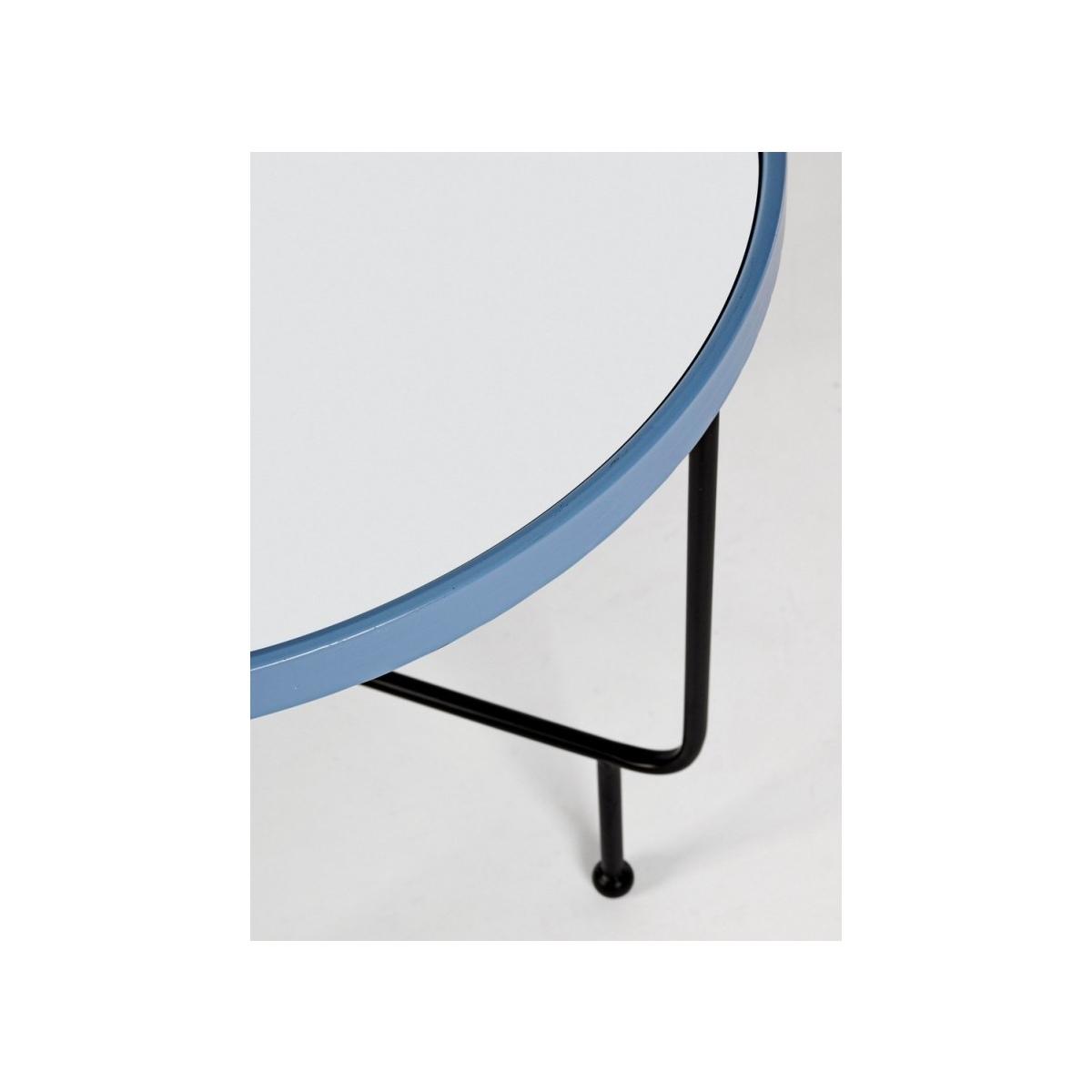 Tavolino Painter con Specchio Azzurro Tondo cm.Ã?58.5 | Bizzotto
