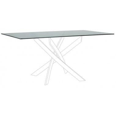 Piano Tavolo Rettangolare Tavolo George Fume' cm.160x90 | Bizzotto