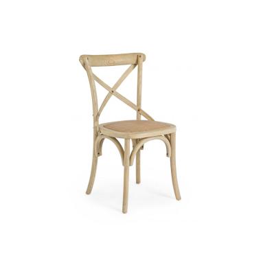 Sedia Cross Naturale | Bizzotto