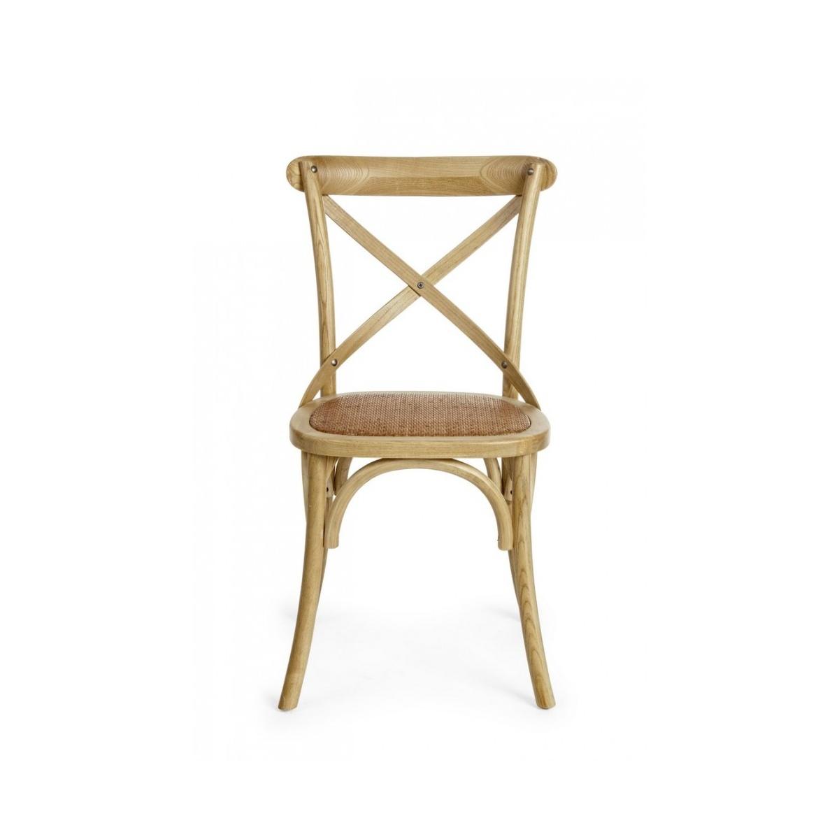 Sedia Cross Marrone Naturale | Bizzotto