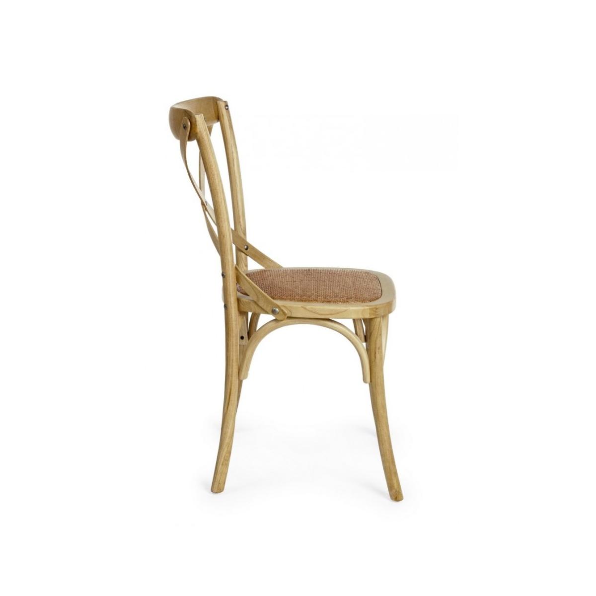 Sedia Cross Marrone Naturale | Bizzotto