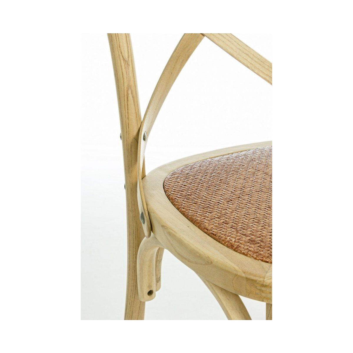 Sedia Cross Marrone Naturale | Bizzotto