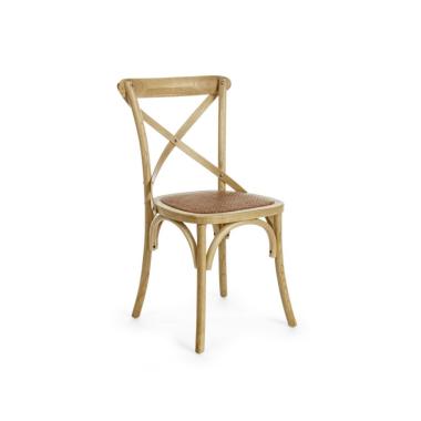 Sedia Cross Marrone Naturale | Bizzotto