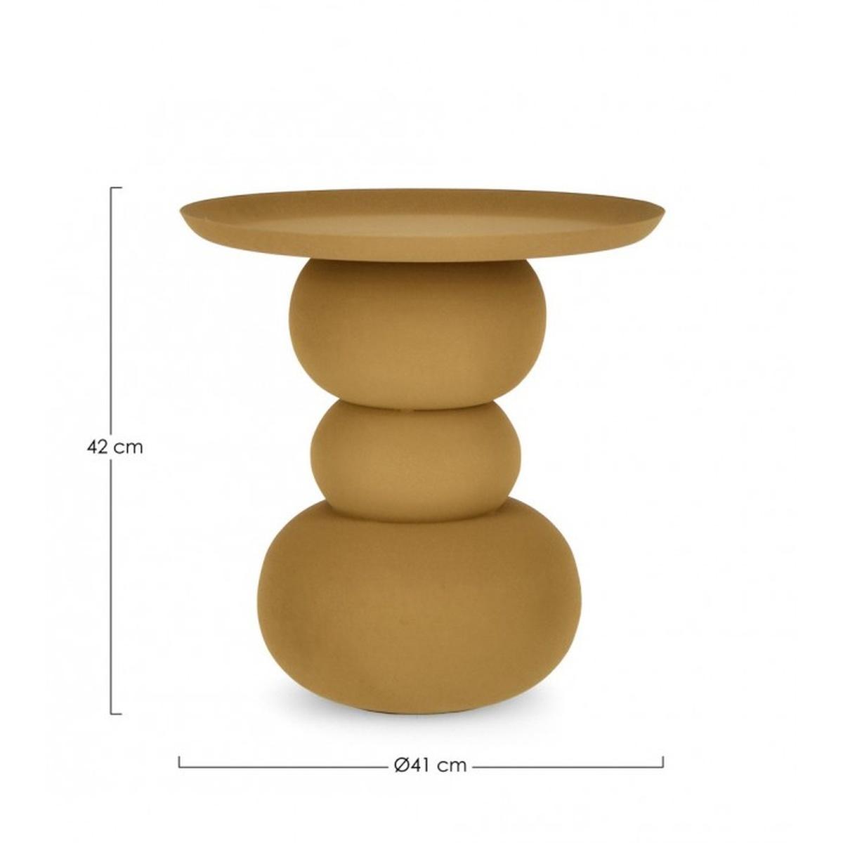 Tavolino Alpa Senape Tondo cm.Ã?41 | Bizzotto