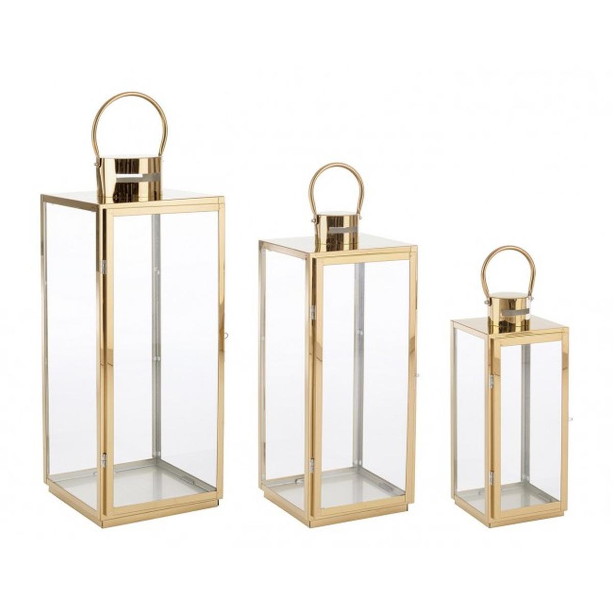 Lanterna Set pz.3 Alban Oro | Bizzotto