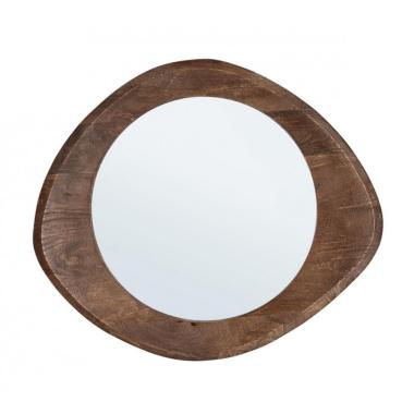 Specchio con Cornice Erin Marrone cm.70x60 | Bizzotto