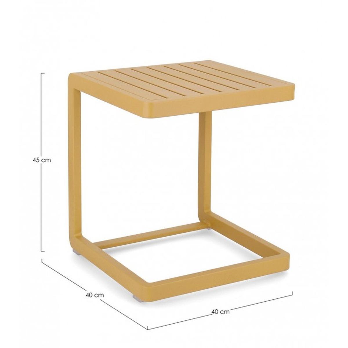 Tavolino Konnor cm.40x40 Senape | Bizzotto
