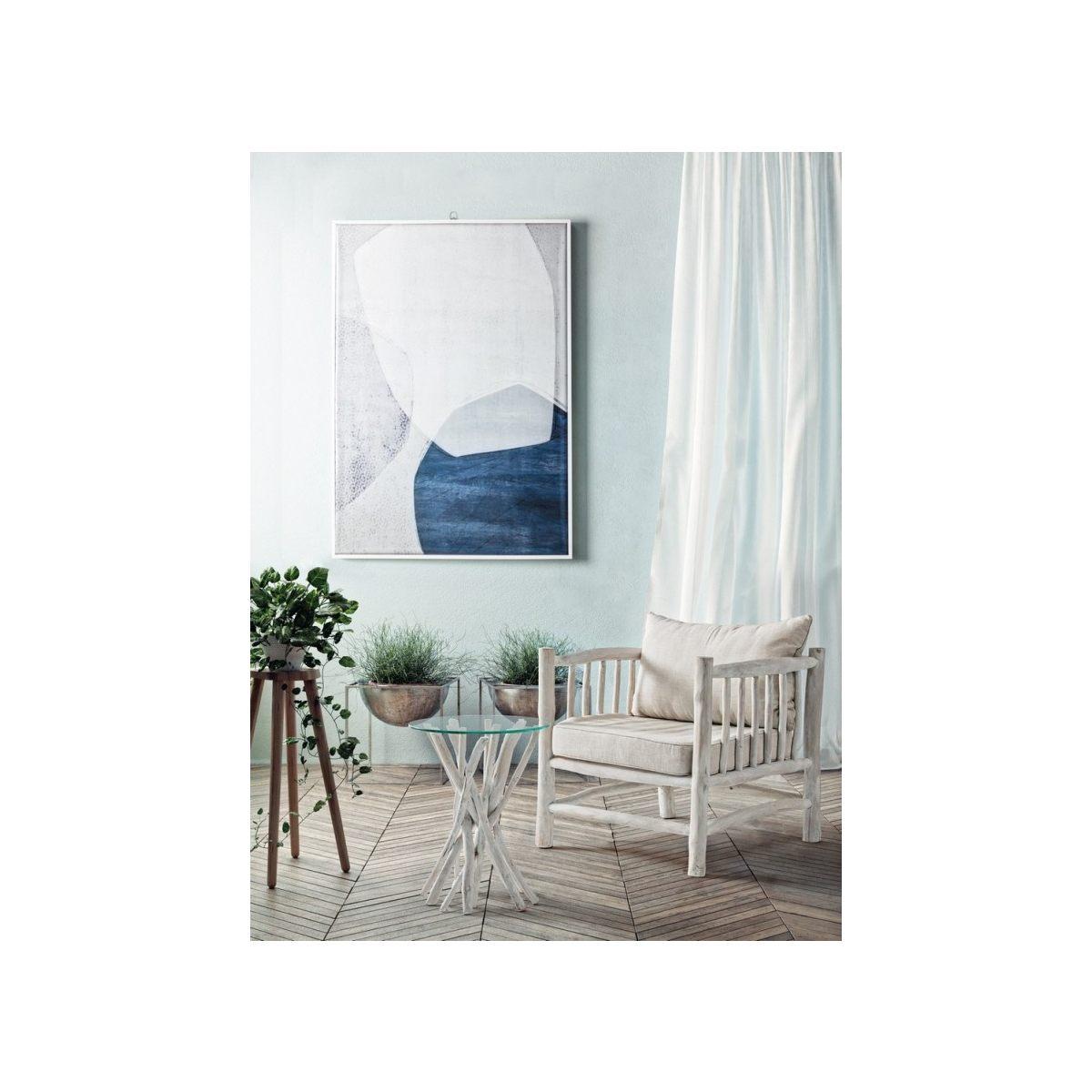 Tavolino con Vetro Sahel Tondo cm.Ã?40 | Bizzotto