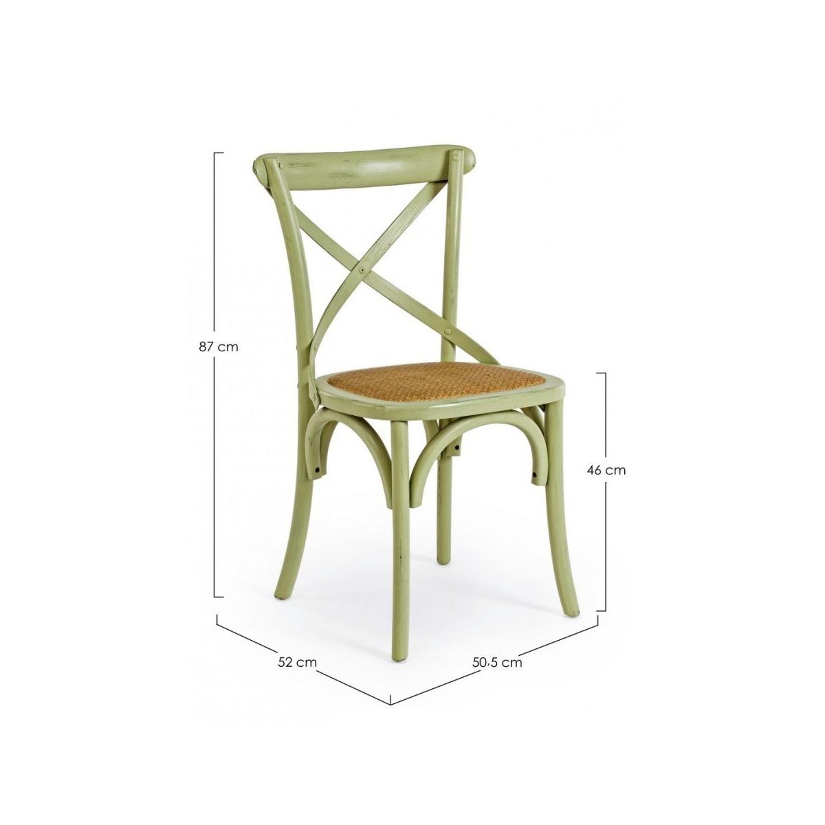 Sedia Cross Verde | Bizzotto