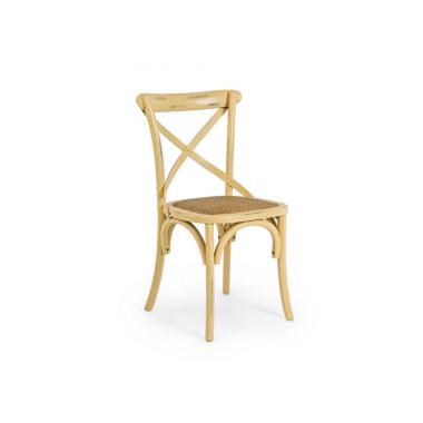 Sedia Cross Ocra | Bizzotto