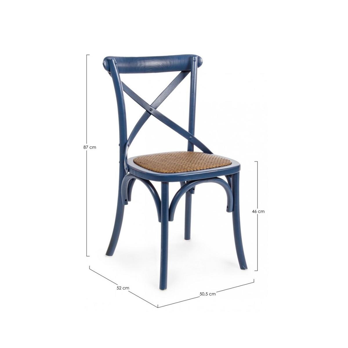 Sedia Cross Blu | Bizzotto