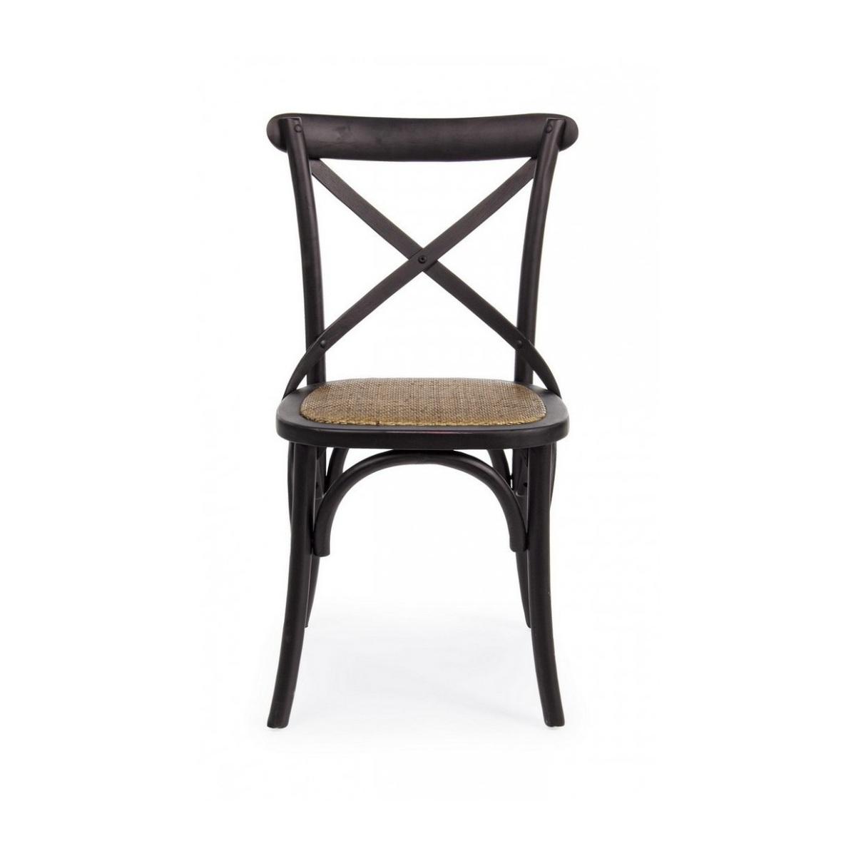Sedia Cross Nero | Bizzotto