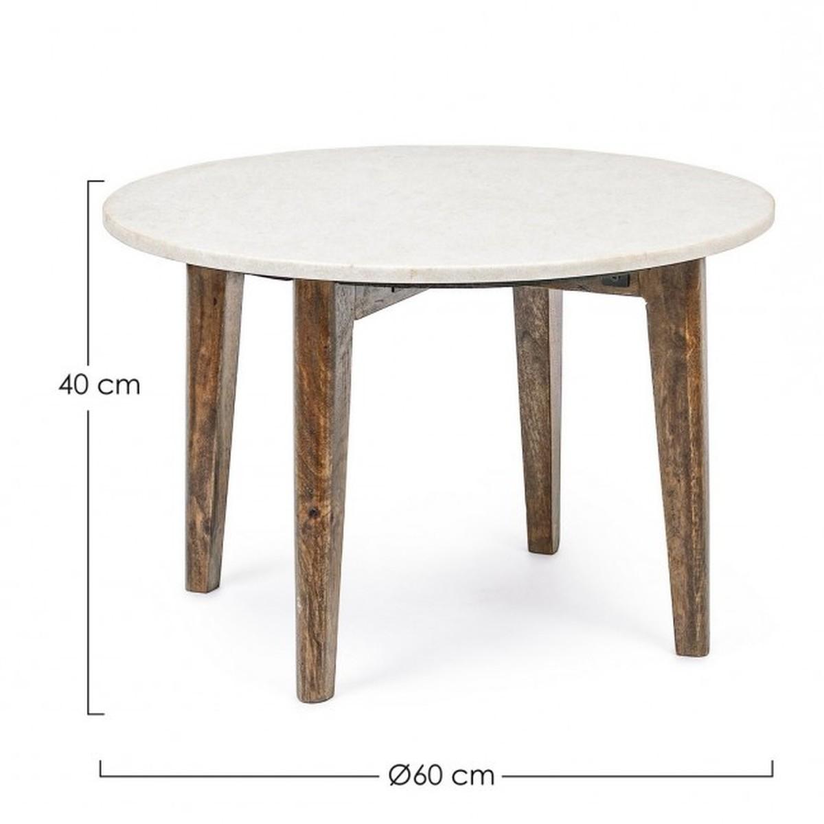 Tavolino Sylvester Tondo cm.Ã?60 | Bizzotto