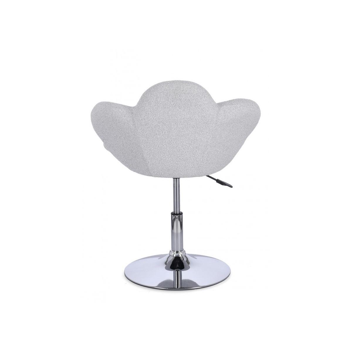 Poltroncina Fleur Cromo-Grigio Chiaro | Bizzotto