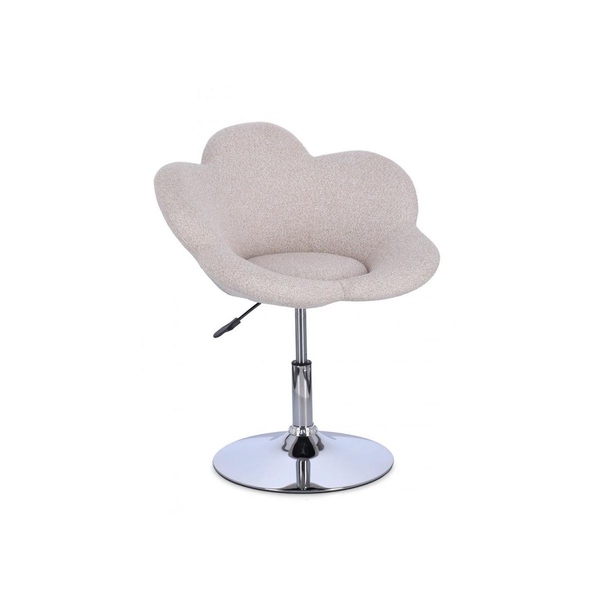 Poltroncina Fleur Cromo-Beige | Bizzotto