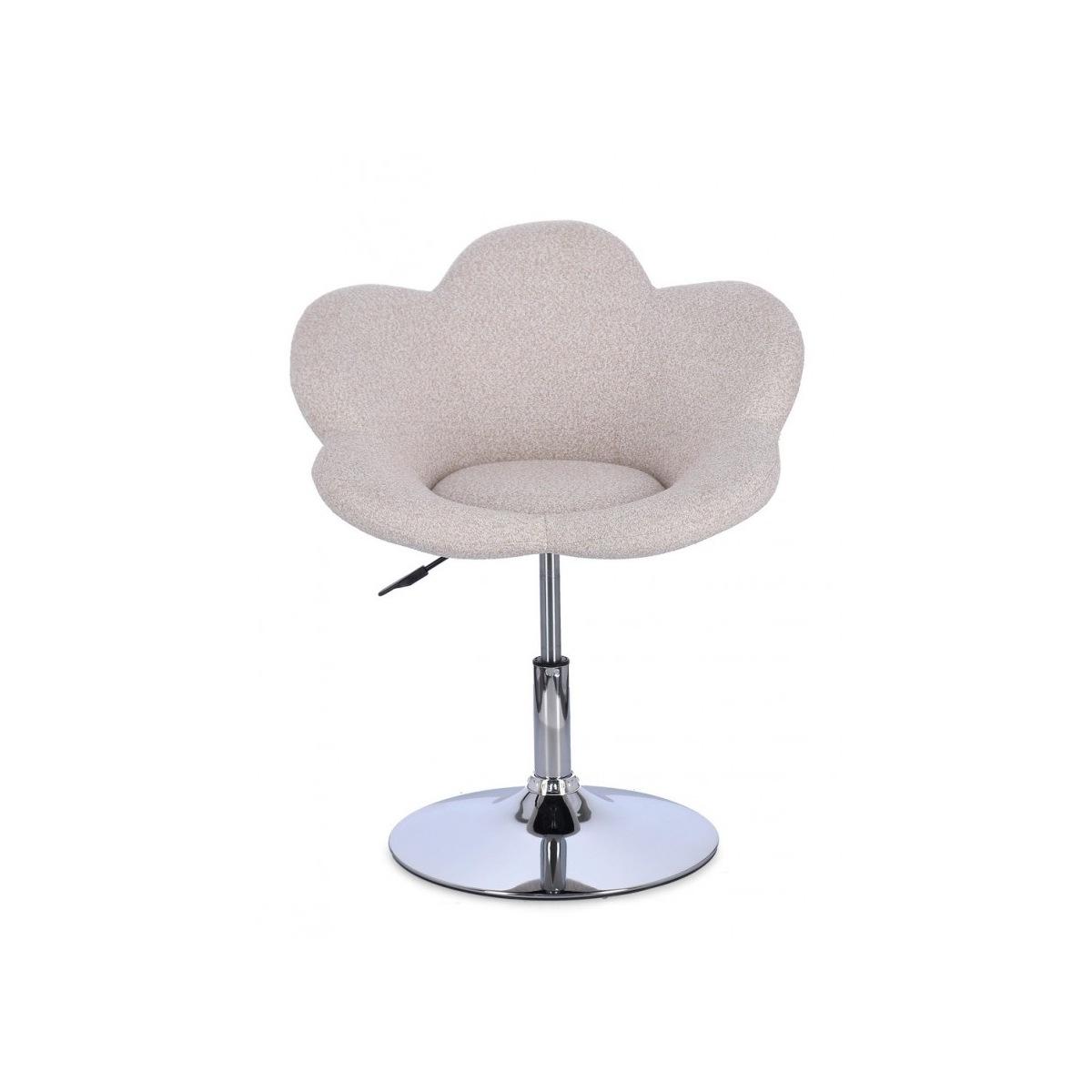 Poltroncina Fleur Cromo-Beige | Bizzotto