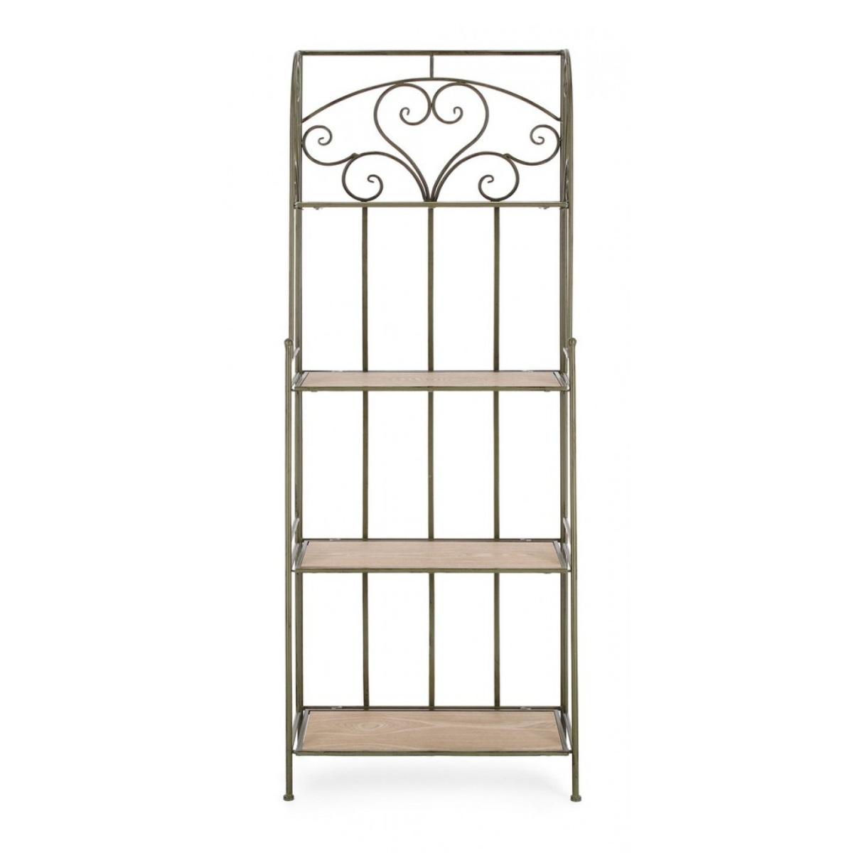 Scaffale Guenda 4 Piani Verde Scuro cm.H167 | Bizzotto