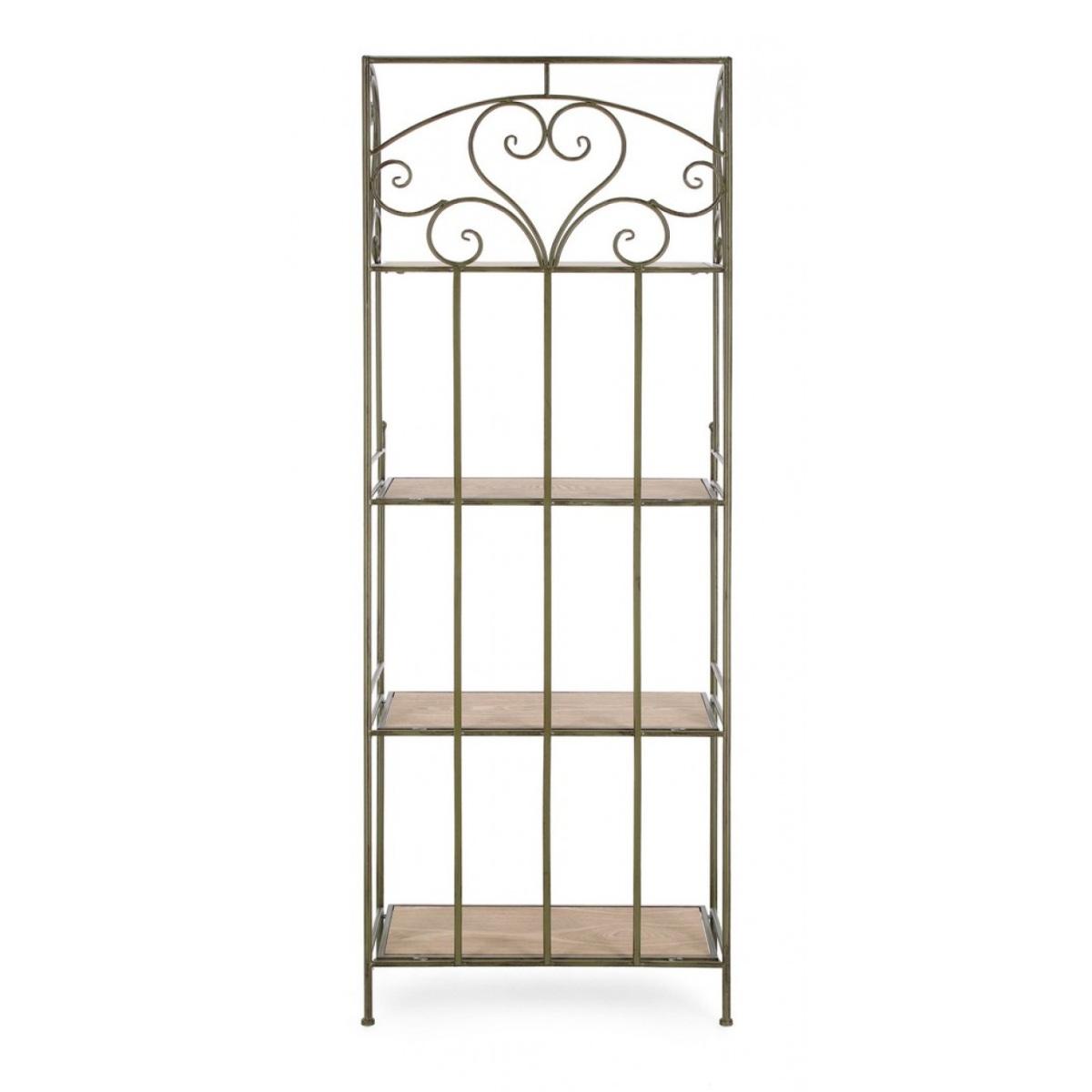 Scaffale Guenda 4 Piani Verde Scuro cm.H167 | Bizzotto