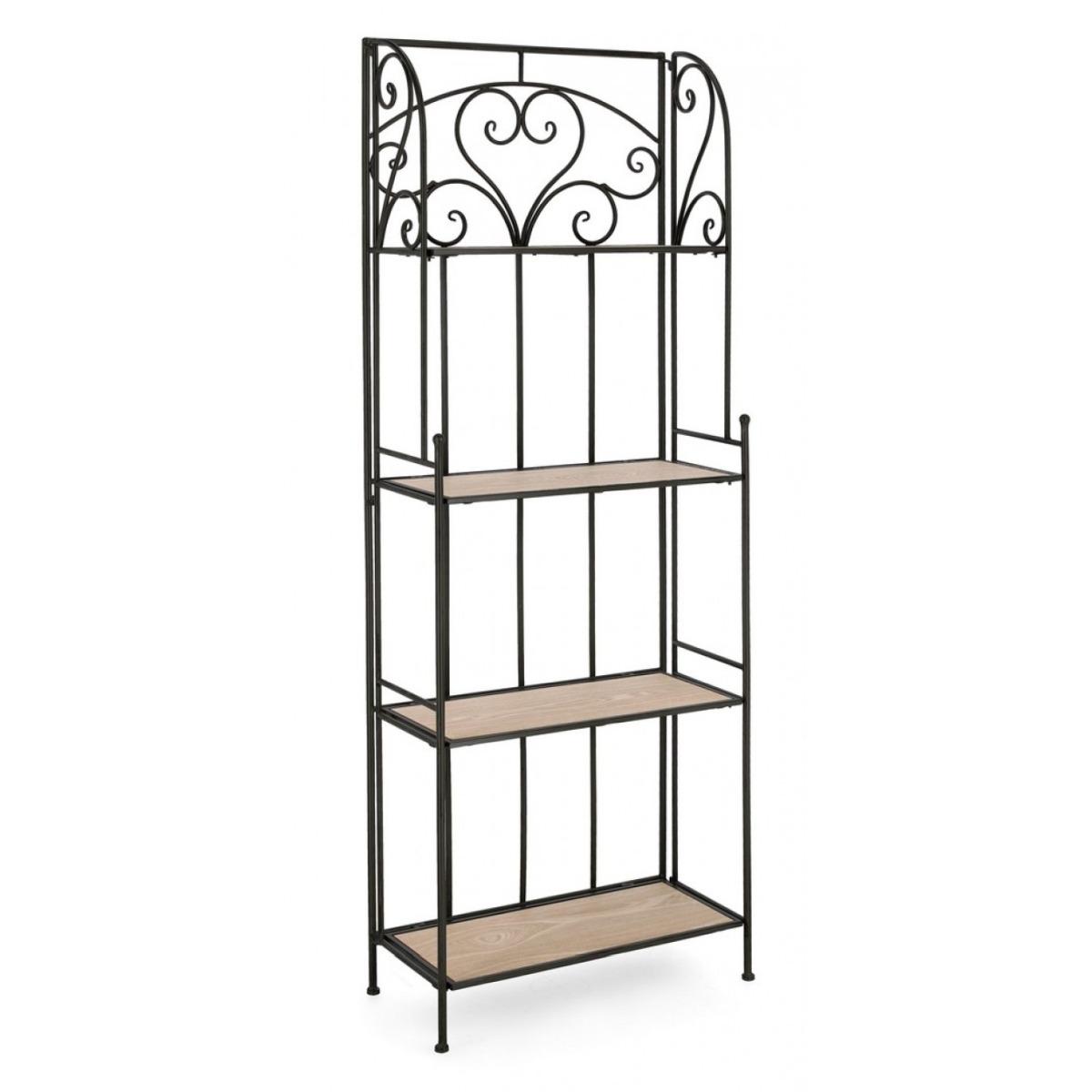 Scaffale Guenda 4 Piani Nero cm.H167 | Bizzotto