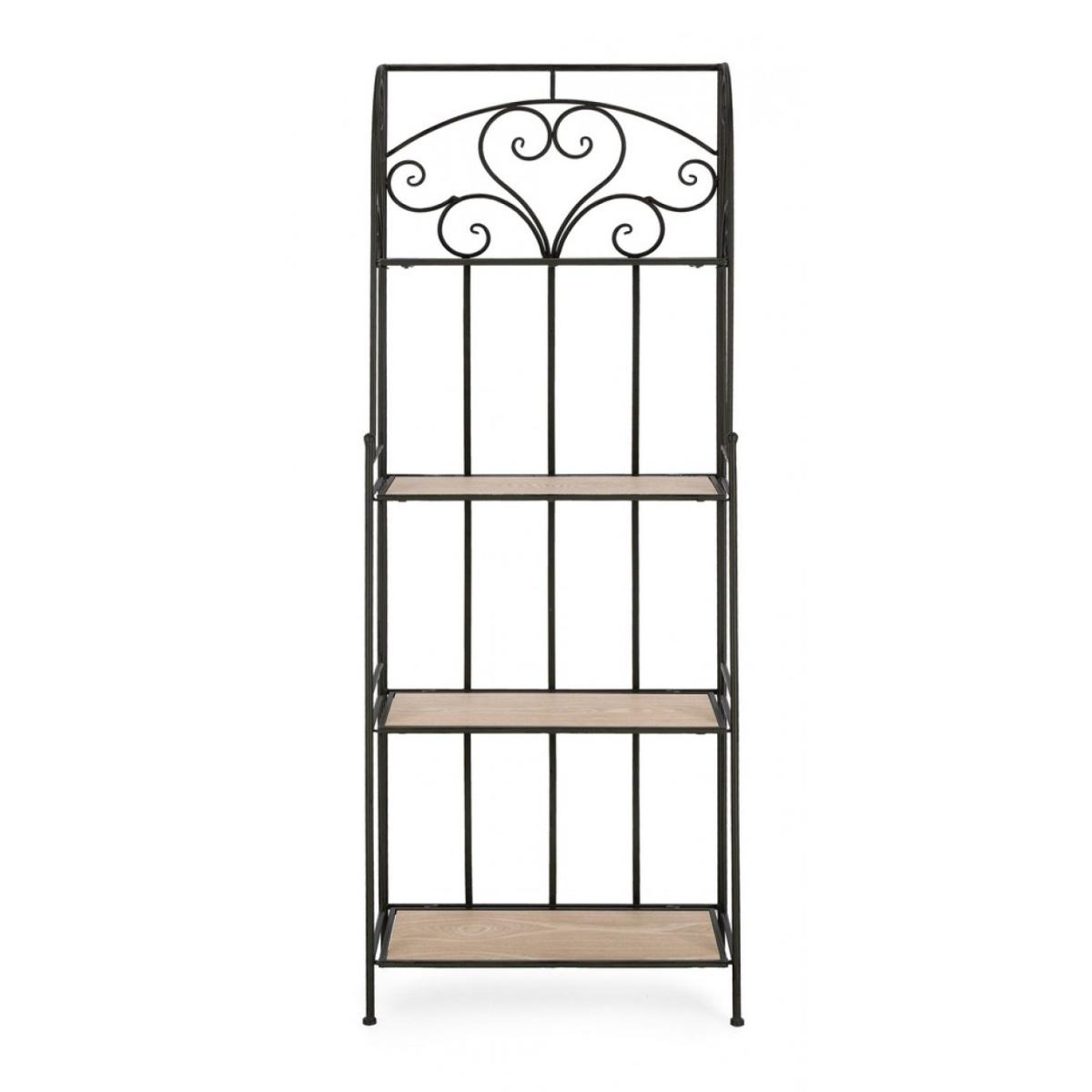 Scaffale Guenda 4 Piani Nero cm.H167 | Bizzotto