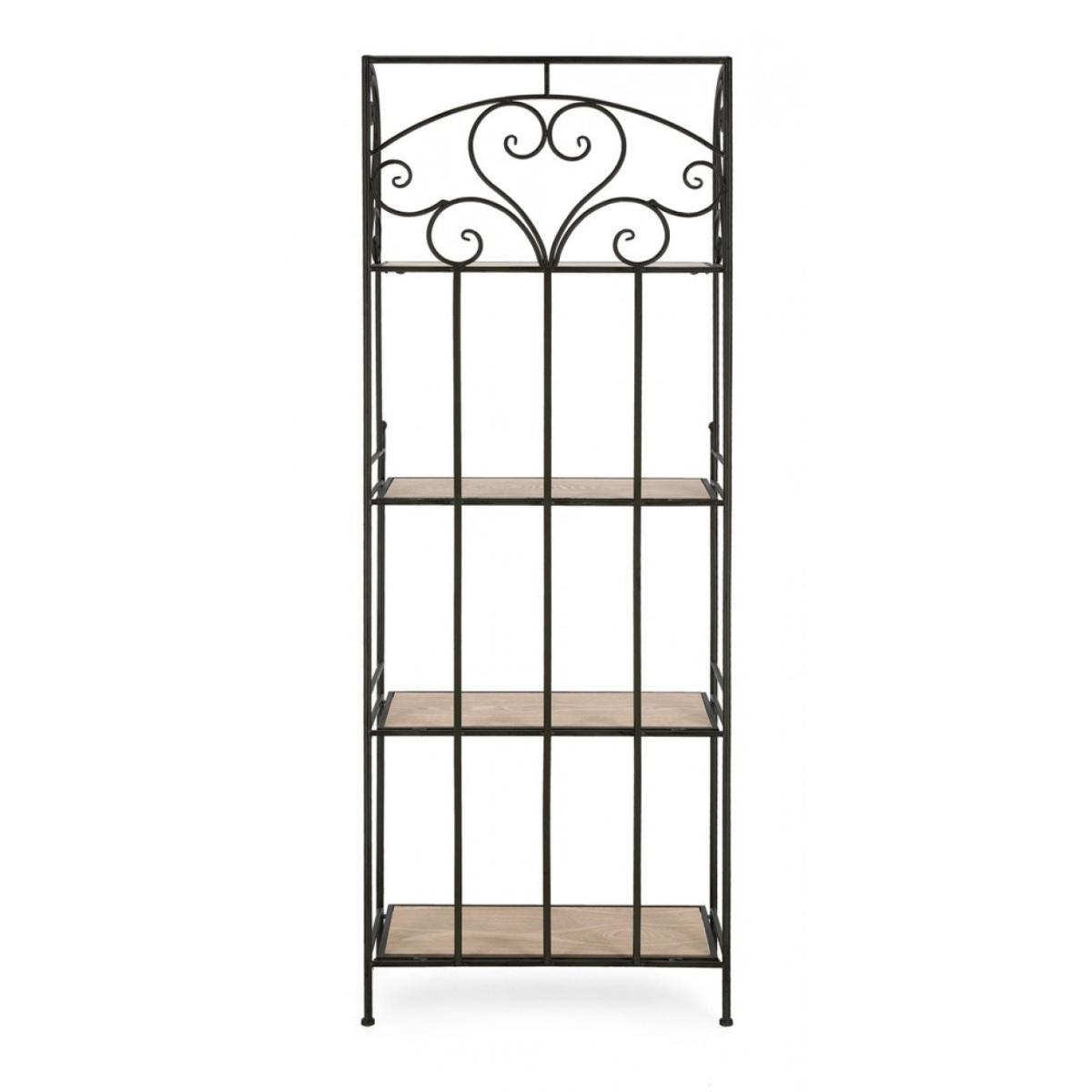 Scaffale Guenda 4 Piani Nero cm.H167 | Bizzotto