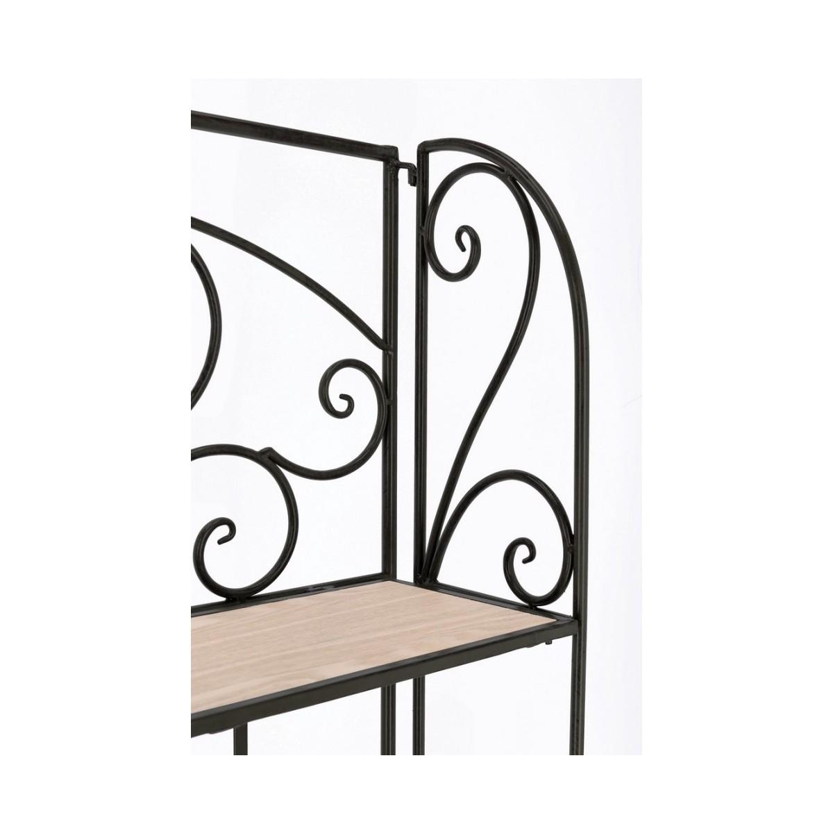 Scaffale Guenda 4 Piani Nero cm.H167 | Bizzotto