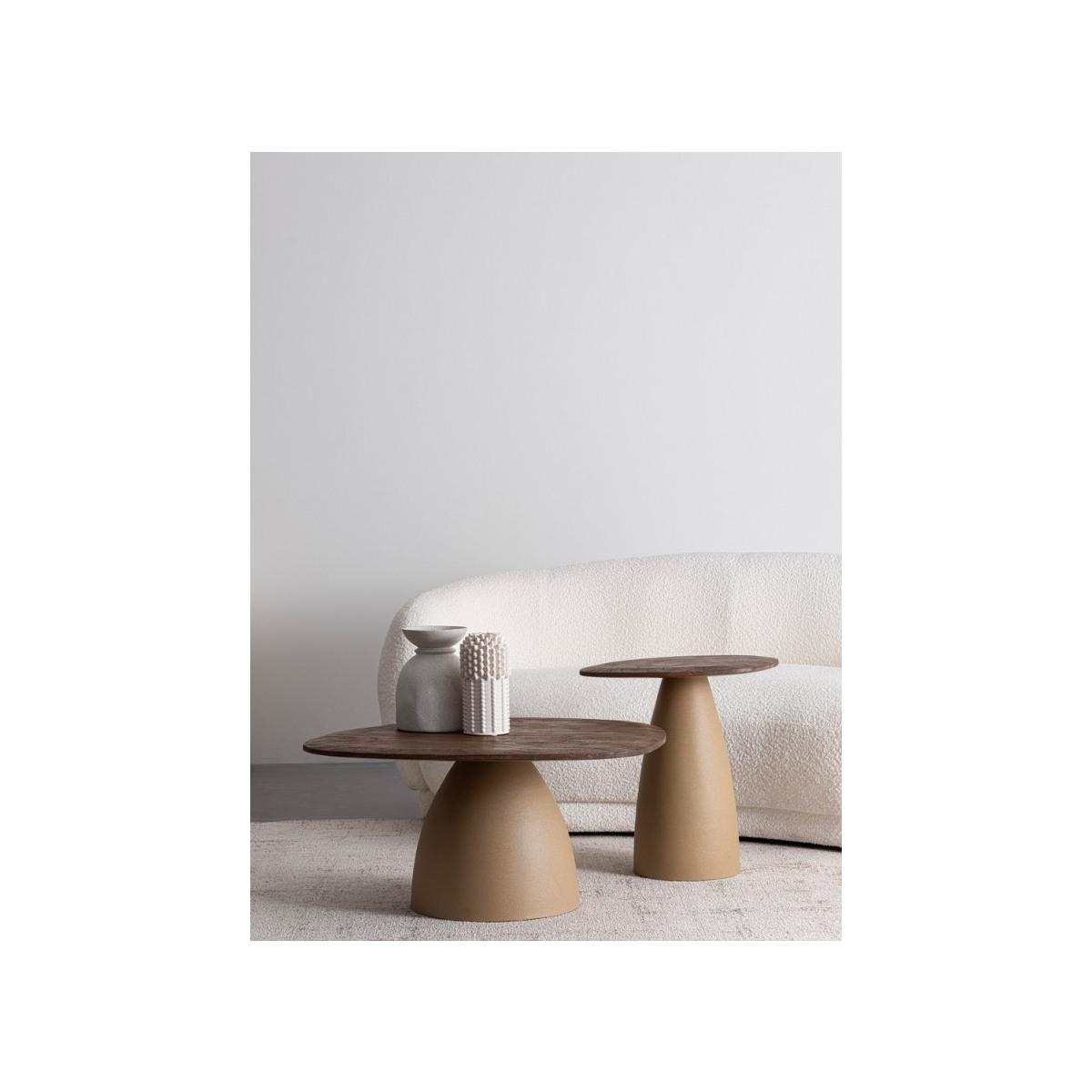 Tavolino Stanley Top Rustic Brown cm.50 | Bizzotto