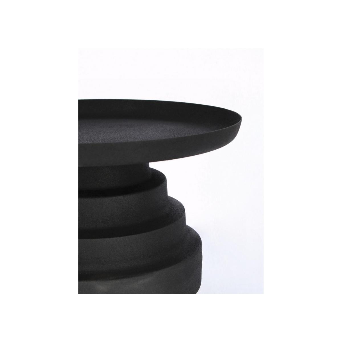 Tavolino Amba Nero Tondo cm.Ã?40 | Bizzotto