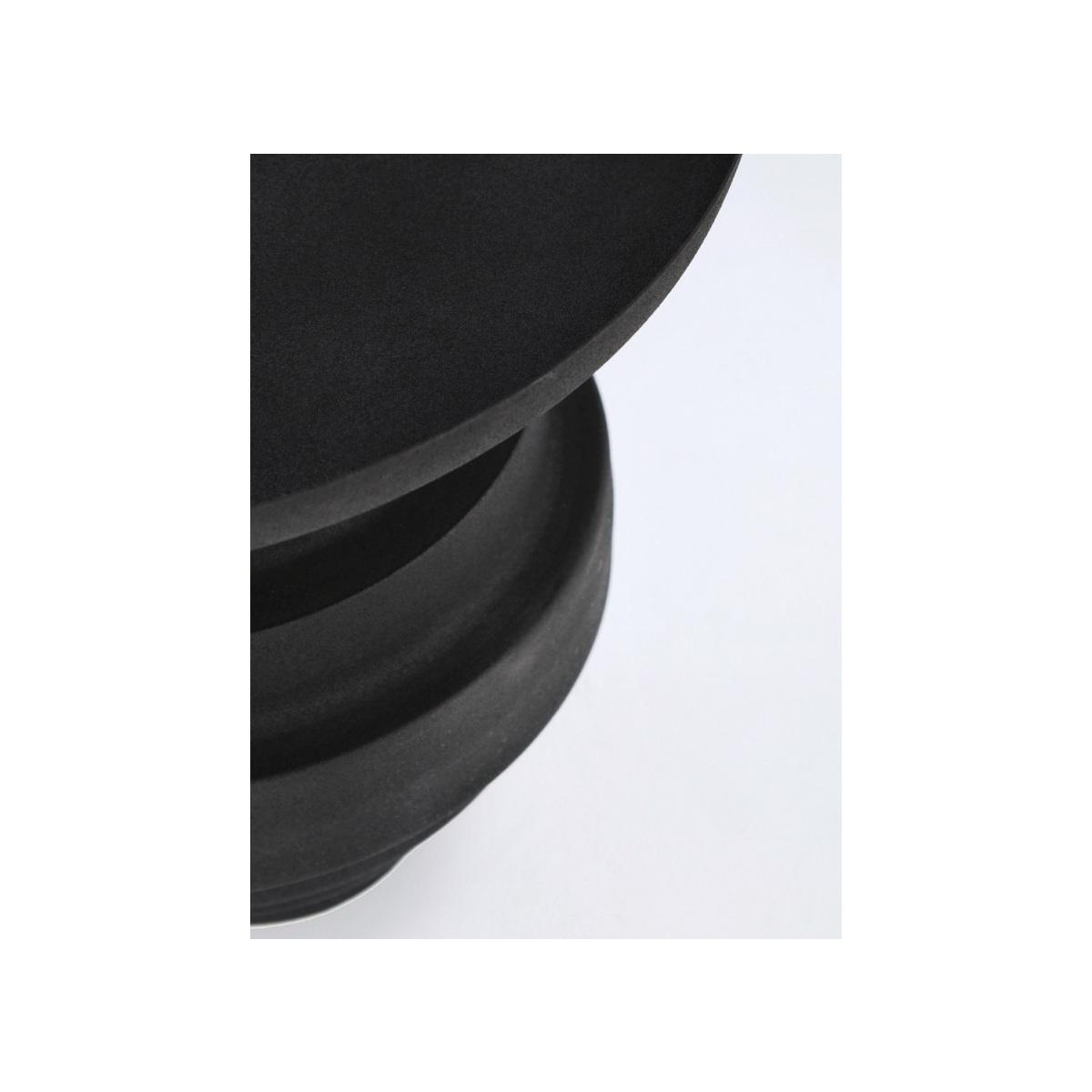 Tavolino Amba Nero Tondo cm.Ã?40 | Bizzotto