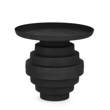 Tavolino Amba Nero Tondo cm.Ã?40 | Bizzotto