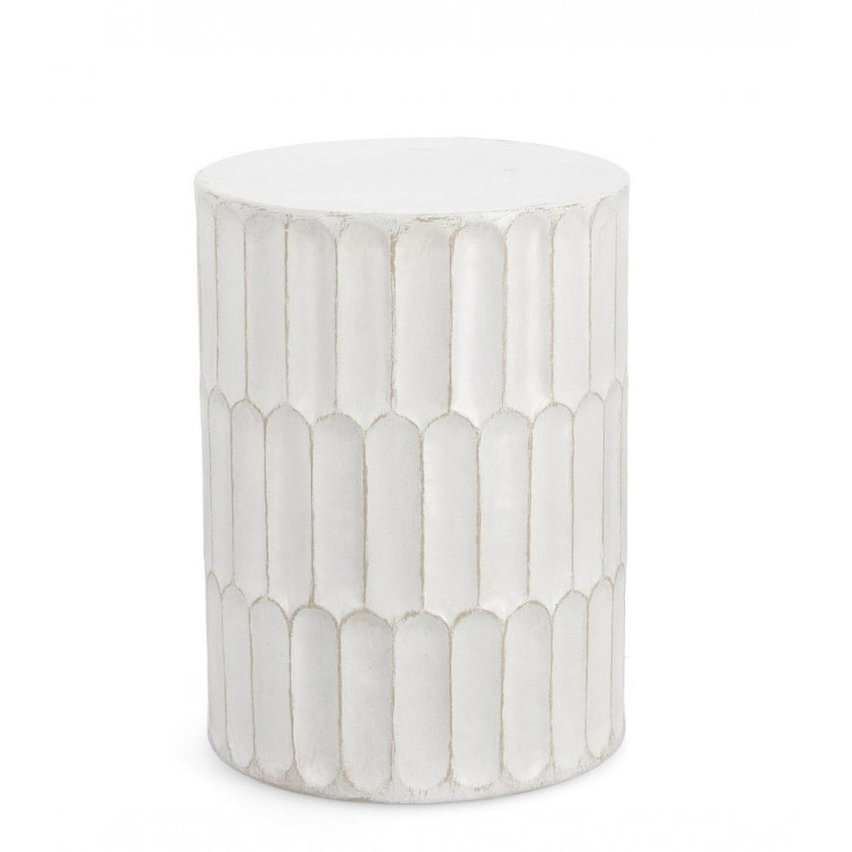 Tavolino Caesar Tondo cm.Ã?40.5 Bianco | Bizzotto