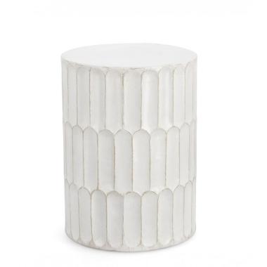 Tavolino Caesar Tondo cm.Ã?40.5 Bianco | Bizzotto