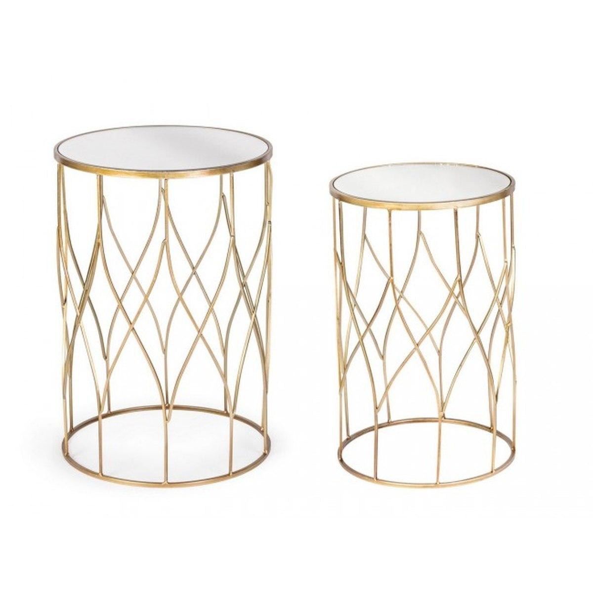 Tavolino Set pz.2 Elenor Tond J15 | Bizzotto