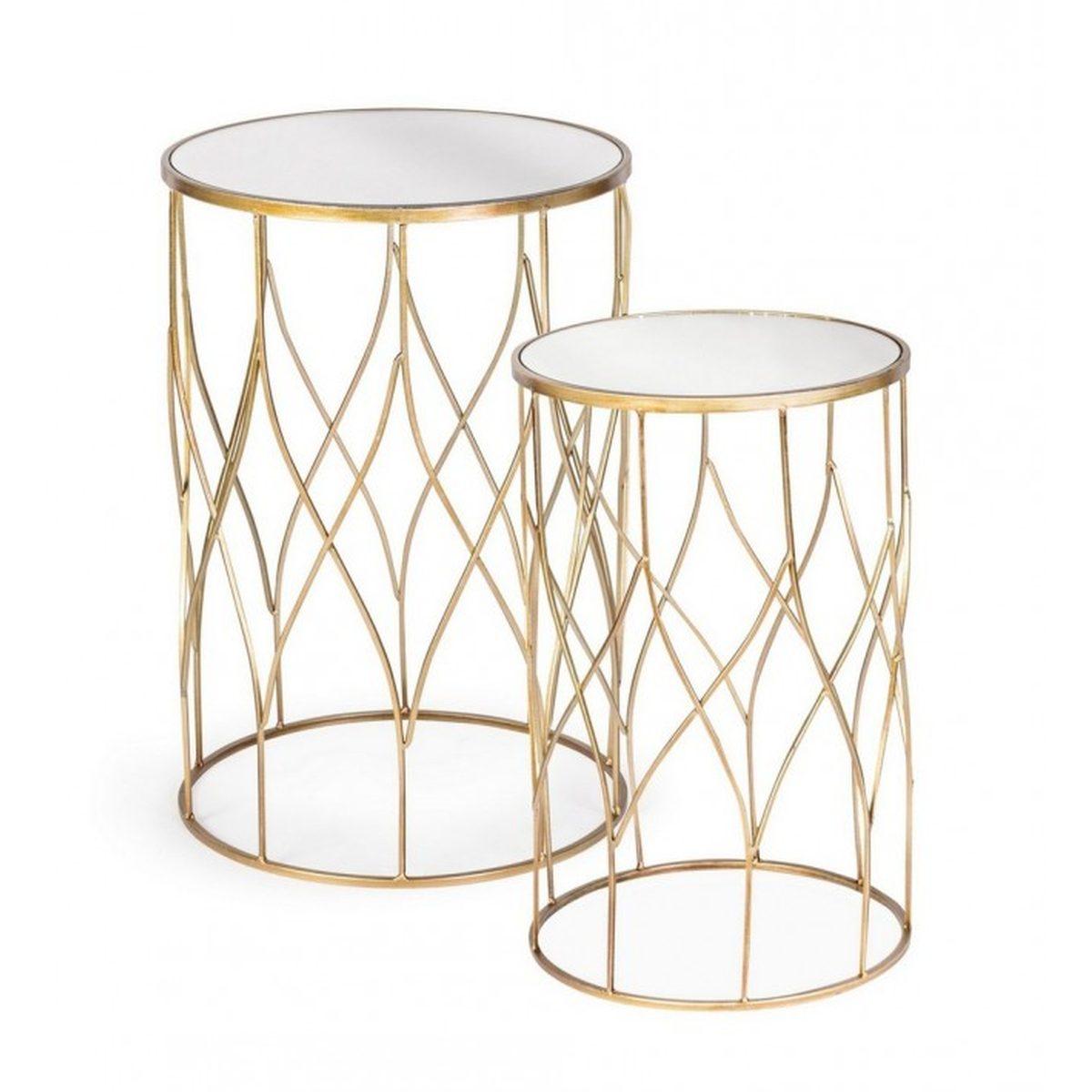 Tavolino Set pz.2 Elenor Tond J15 | Bizzotto