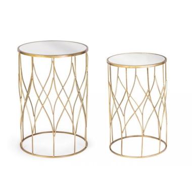 Tavolino Set pz.2 Elenor Tond J15 | Bizzotto